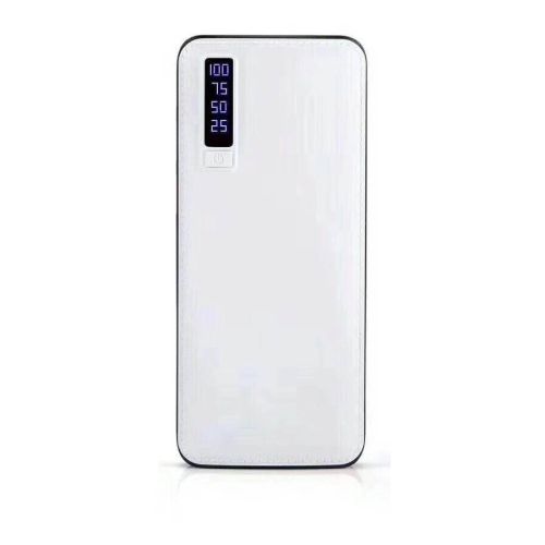 Φορητός Φορτιστής 20000mA w / LED 3xUSB Λευκό (Δερμάτινη Κάλυψη) Power Bank LXPB20B