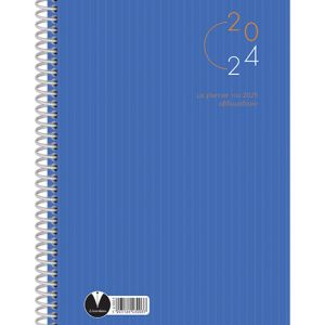 Εβδομαδιαίο ημερολόγιο μπλε χρώμα σπιράλ 14χ21