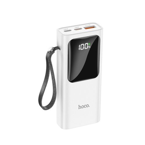 Power Bank Hoco J41 Pro Mobi 10000mAh PD3.0+QC3.0 με USB-A 22.5W, USB-C 20W και Οθόνη Λευκό