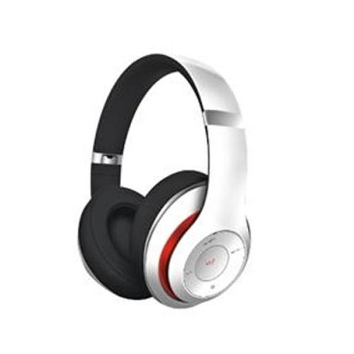 Ακουστικό Bluetooth w / FM radio,MP3 Player,Hands-Free, αναδιπλούμενο άσπρο