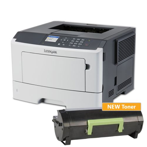 Used Laser Printer Lexmark MS510dn Mono Δικτυακός (w / NEW toner)