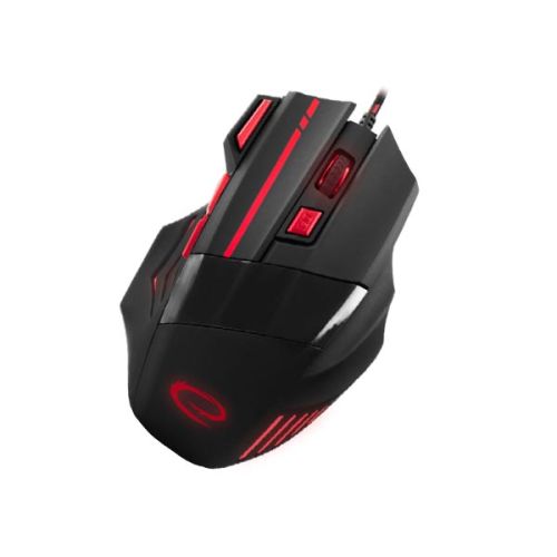 Wolf Gaming mouse ενσύρματο μαύρο / κόκκινο 7 Keys 2400dpi EGM201R