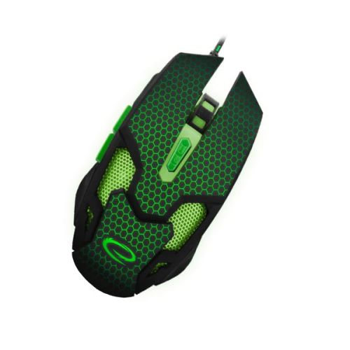 Cobra Gaming mouse ενσύρματο μαύρο / πράσινο 6 Keys 2400dpi EGM207G