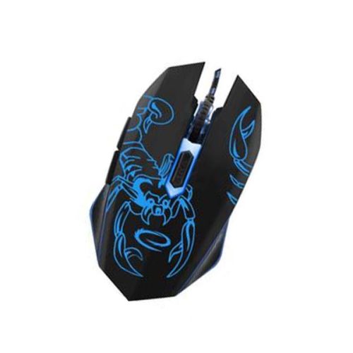 Scorpio Ποντίκι Gaming ενσύρματο μαύρο / μπλε 6 Keys 2400dpi EGM203B