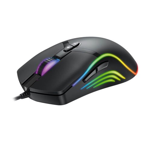 Varr RGB Gaming mouse1000 / 1600 / 3200 / 6400Dpi Μαύρο VGMB03