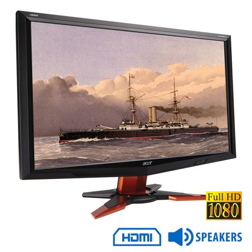 Used Monitor GD245HQ / Acer / 24″FHD / 1920×1080 / Wide / Black / w / Speakers / D-SUB & DVI-D & HDMI