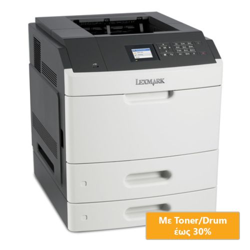 Used Laser Printer Lexmark MS812dn Mono Δικτυακός ( με Low Toner/Drum )