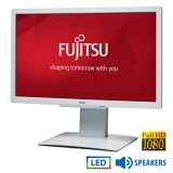 Used (A-) Monitor B23T LED/Fujitsu/23"FHD/1920x1080/Wide/White/w/Speakers/Grade A-/D-SUB & DVI-D & D
