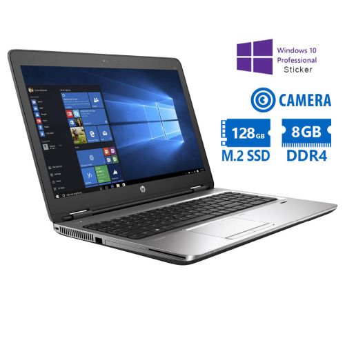 HP (B) ProBook 650G2 i5-6200U/15.6"/8GB DDR4/128GB M.2 SSD/DVD/Camera/10P Grade B Refurbished Laptop