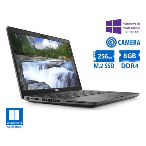 Dell Latitude 5400 i5-8365U / 14″ / 8GB DDR4 / 256GB M.2 SSD / No ODD / Camera / 10P Grade A Refurbished Laptop