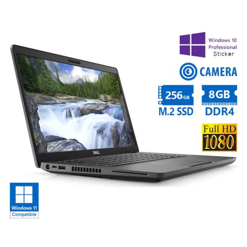 Dell (A-) Latitude 5400 i5-8365U / 14″FHD / 8GB DDR4 / 256GB M.2 SSD / No ODD / Camera / 10P Grade A- Refurbishe