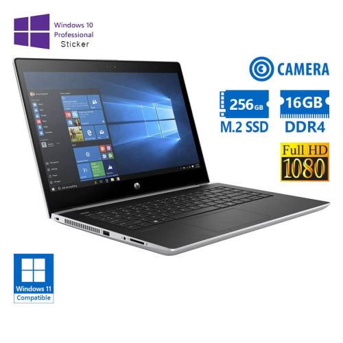 HP ProBook 440G5 i5-8250U / 14″FHD / 16GB DDR4 / 256GB M.2 SSD / No ODD / Camera / 10P Grade A Refurbished Lapto