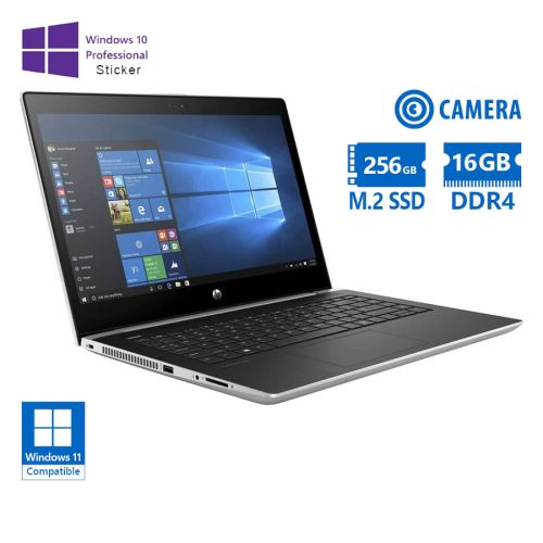 HP ProBook 440G5 i5-8250U / 14″ / 16GB DDR4 / 256GB M.2 SSD / No ODD / Camera / 10P Grade A Refurbished Laptop