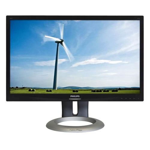 Used (A-) Monitor 241S4LSB LED / Philips / 24”FHD / 1920×1080 / Wide / Neo-Flex Stand / Black / Grade A- / D-SUB & D