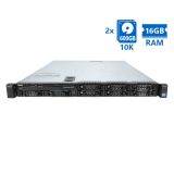 Refurbished Server Dell Poweredge R420 R1U E5-2430(6-cores)/16GB DDR3/2x600GB 10K/8xSFF/1xPSU/DVD/Pe