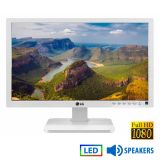 Used Monitor 24MB37PM LED/LG/24"FHD/1920x1080/Wide/White/w/Speakers/D-SUB & DVI-D