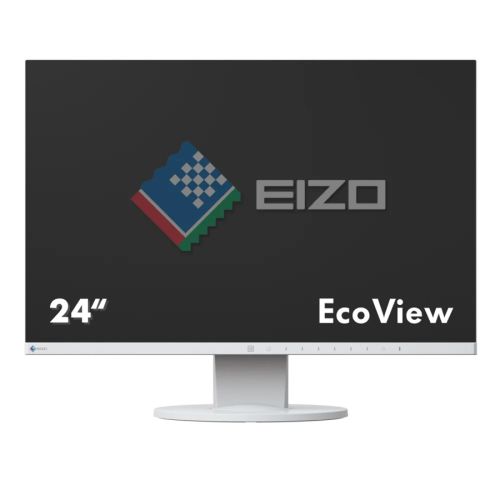 Used (A-) Monitor FlexScan EV2455 IPS LED / Eizo / 24”FHD / 1920×1200 / Wide / White / w / Speakers / Grade A- / D-SUB