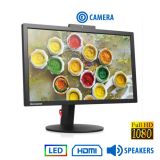 Used Monitor ThinkVision T2224ZD LED/Lenovo/22"FHD/w/Camera/1920x1080/Wide/Black/w/Speakers/D-SUB &