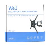 Βάση TV Well 23″ – 55″ με διπλό βραχίωνα Ρυθμιζόμενη TVS-LCD-SW355-WL