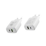 Universal Type-C PD 3.0 Dual Super Fast Travel Wall Charger 36W 4.0A & USB QC 3.0 21W max 36W Lime L