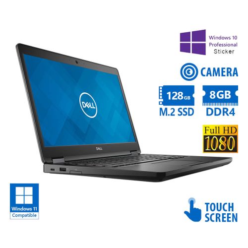 Dell (B) Latitude 5490 i5-8250U / 14″FHD Touchscreen / 8GB DDR4 / 128GB M.2 SSD / No ODD / Camera / 10P Grade B
