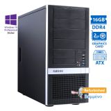 OEM Extra Tower Xeon E3-1220v6/16GB DDR4/1TB/Nvidia 2GB/DVD/10P Grade A+ Workstation Refurbished PC