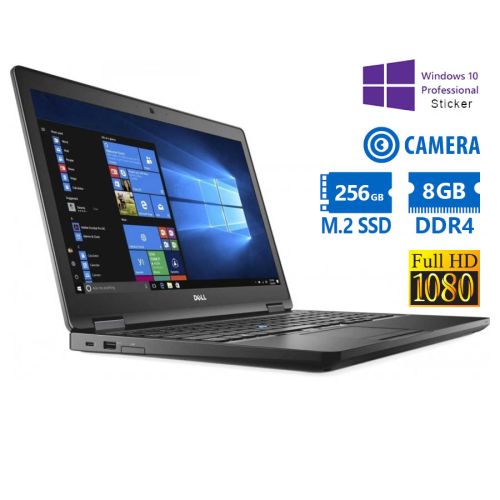 Dell Latitude 5580 i5-7300U / 15.6″FHD / 8GB DDR4 / 256GB M.2 SSD / No ODD / Camera / 10P Grade A Refurbished La