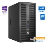 HP 800G2 Tower i5-6500/16GB DDR4/256GB SSD/DVD/10P Grade A+ Refurbished PC